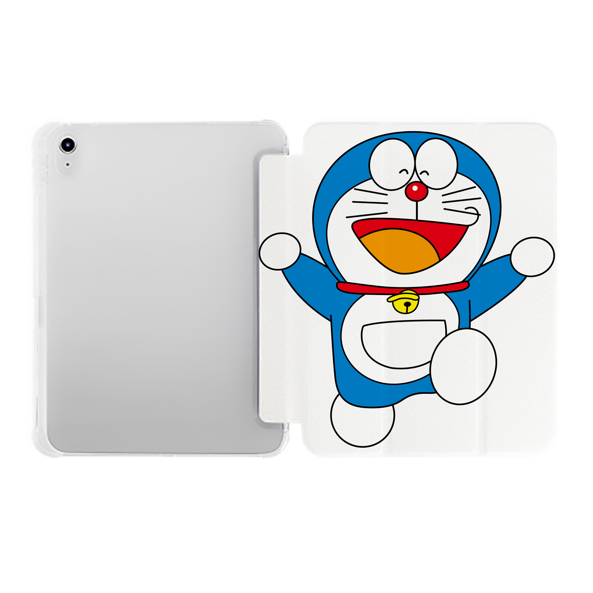 （画像用） ドラえもん Doraemon IPad ケース ペン収納付き 三つ折りスタンド PUレザー×シリコン 対応機種9.5/10.5/10.9インチ